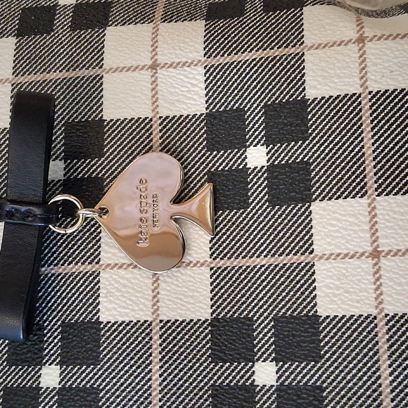 Kate Spade Plaid Black and White Tote - Picture 2 of 10